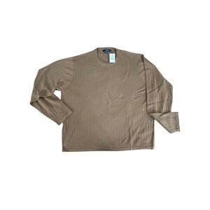 J Crew NWT 100% Merino Wool Rib Knit Sweater. Crew Neck, Mens SZ XL (MSRP $59.50